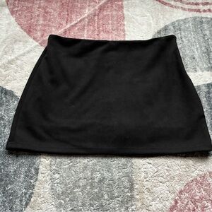 Sleek Black Mini Skirt